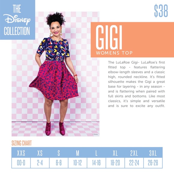 ♦️2/$30 Disney Villains Jack Gigi LuLaRoe Top - Picture 4 of 7